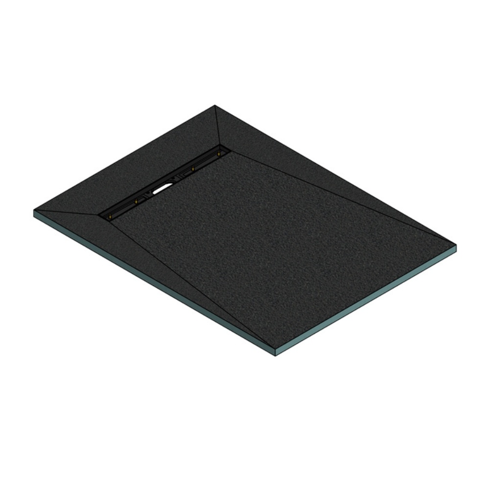 Cut out image of the Abacus Elements Linear 1200mm x 900mm Wetroom Former Kit with 600mm End Drain